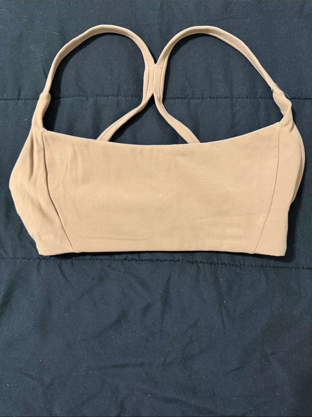 BuffBunny Nude Tan Bandeau Bralette with Racerback